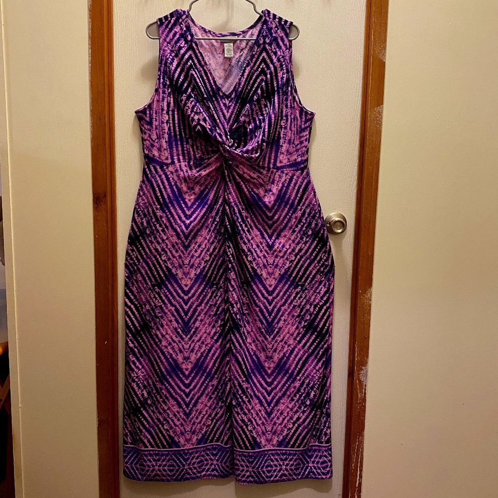Catherine's Purple and Black Maxi Dress